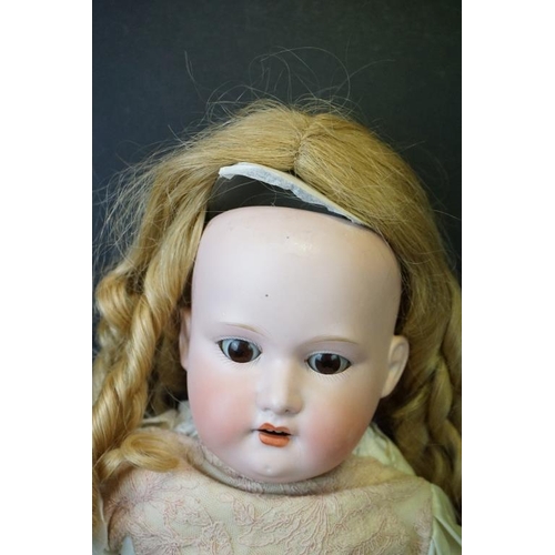 387 - Three Early 20th century Armand Marseille Bisque Head Dolls, impressed marks ' 370 A.7.M ' (with par... 