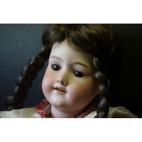 388 - Three Early 20th century Armand Marseille Bisque Head Dolls, impressed marks ' 390 A.2.M ', ' 370 A.... 