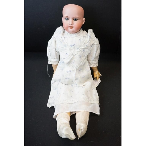 388 - Three Early 20th century Armand Marseille Bisque Head Dolls, impressed marks ' 390 A.2.M ', ' 370 A.... 