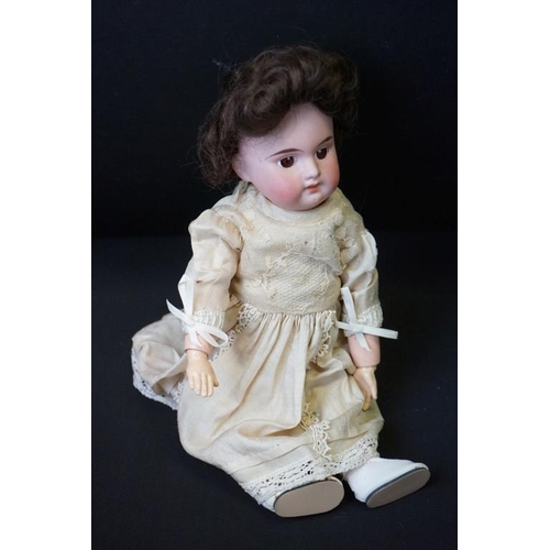 389 - Five Small Early 20th century Armand Marseille Bisque Head Dolls, impressed marks 3700, 390 A.2/0M, ... 