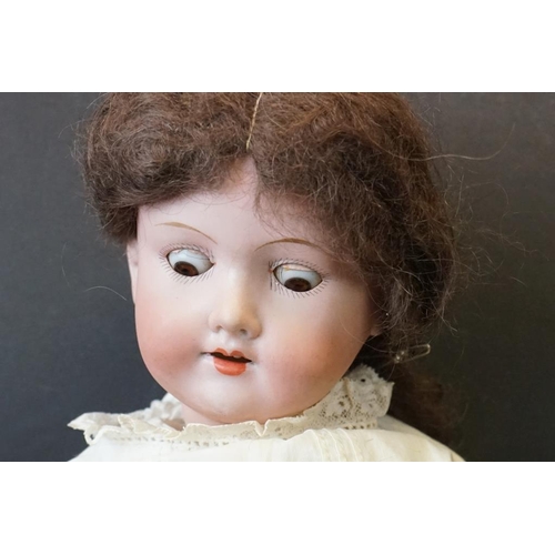 389 - Five Small Early 20th century Armand Marseille Bisque Head Dolls, impressed marks 3700, 390 A.2/0M, ... 