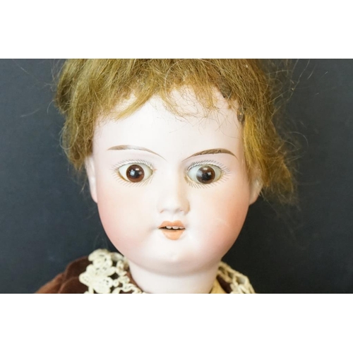 389 - Five Small Early 20th century Armand Marseille Bisque Head Dolls, impressed marks 3700, 390 A.2/0M, ... 