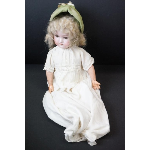 390 - Four Early 20th century Armand Marseille Bisque Head Dolls, impressed marks 'D.R.G.M  246/1 A.1.M', ... 