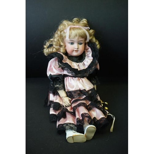 390 - Four Early 20th century Armand Marseille Bisque Head Dolls, impressed marks 'D.R.G.M  246/1 A.1.M', ... 