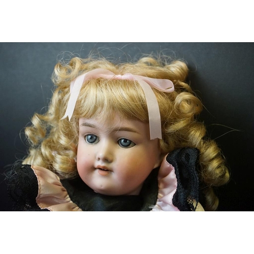 390 - Four Early 20th century Armand Marseille Bisque Head Dolls, impressed marks 'D.R.G.M  246/1 A.1.M', ... 