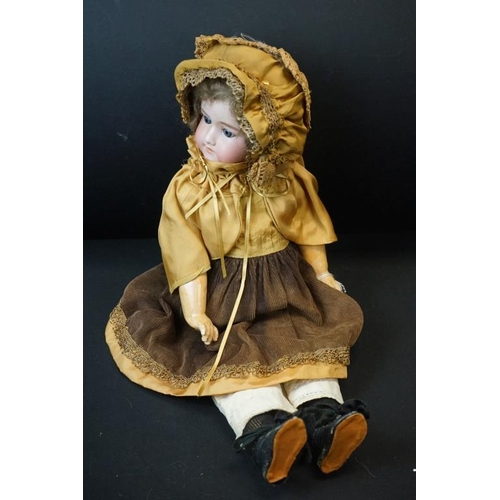 390 - Four Early 20th century Armand Marseille Bisque Head Dolls, impressed marks 'D.R.G.M  246/1 A.1.M', ... 