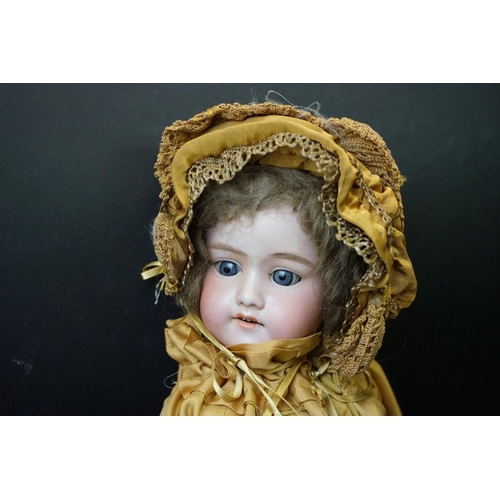 390 - Four Early 20th century Armand Marseille Bisque Head Dolls, impressed marks 'D.R.G.M  246/1 A.1.M', ... 