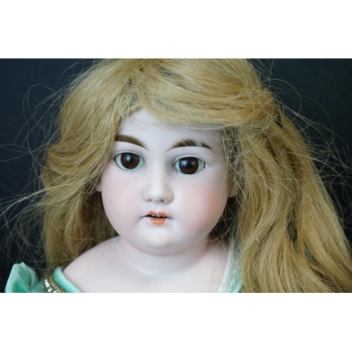 391 - Four Early 20th century Armand Marseille Bisque Head Dolls, impressed marks ' A.M. Ce D93P DEP ', ' ... 