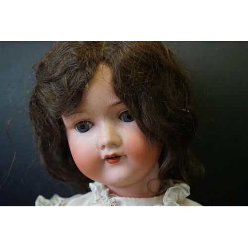 392 - Three Early 20th century Armand Marseille Bisque Head Dolls, impressed marks ' 390n A.6 1/2.M ', ' 3... 