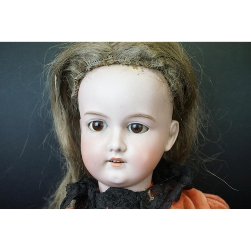 392 - Three Early 20th century Armand Marseille Bisque Head Dolls, impressed marks ' 390n A.6 1/2.M ', ' 3... 