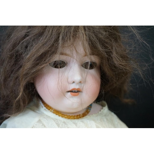 394 - Two Early 20th century Armand Marseille Bisque Head Dolls, one with impressed marks ‘ 390 A.11.M ‘ w... 