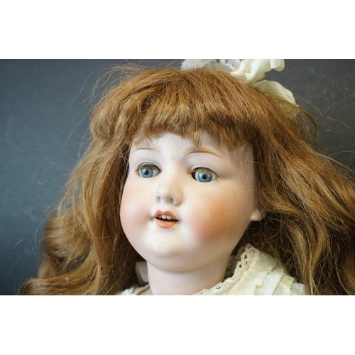 395 - Two Early 20th century Armand Marseille Bisque Head Dolls, one with impressed marks ‘ 390 n D.R.G.M.... 