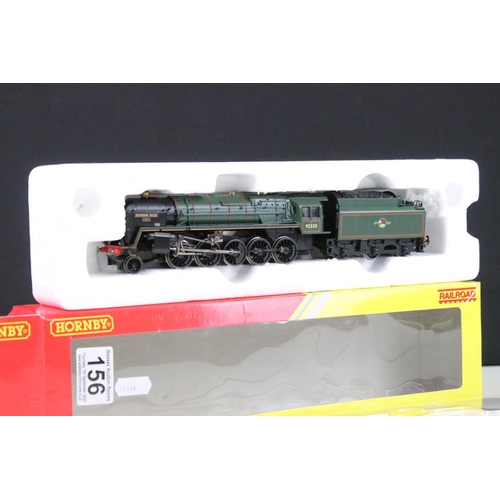 156 - Boxed Hornby Railroad OO gauge R3288 2-10-0 BR Class 9F Evening Star locomotive