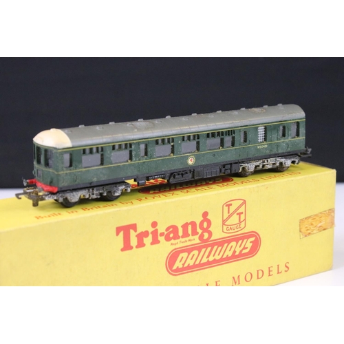 157 - Three boxed Triang TT gauge locomotives to include T190 Diesel Power Car, T95 0-6-0 Diesel Shunter g... 