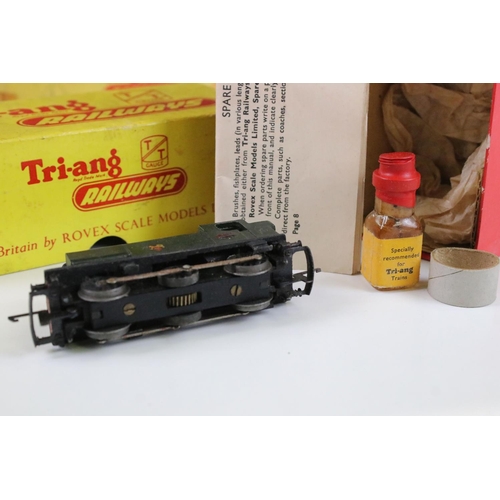 158 - Three boxed Triang TT gauge locomotives to include T96 AIA AIA Diesel Electric Loco green livery, T9... 