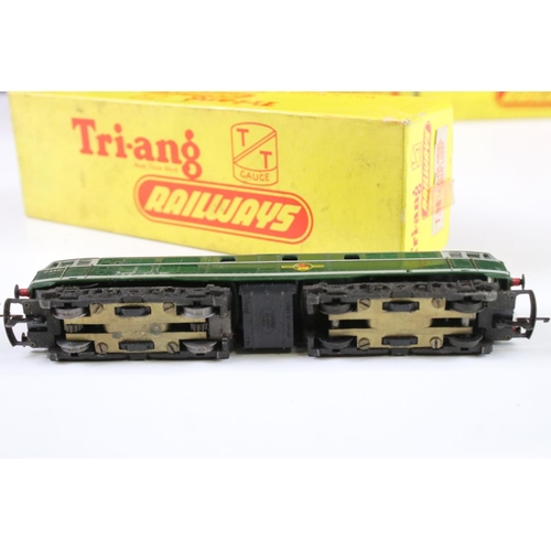 159 - Four boxed Triang TT gauge locomotives to include T91 4-6-0 Windsor Castle, T96 AIA AIA Diesel Elect... 