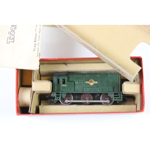 159 - Four boxed Triang TT gauge locomotives to include T91 4-6-0 Windsor Castle, T96 AIA AIA Diesel Elect... 