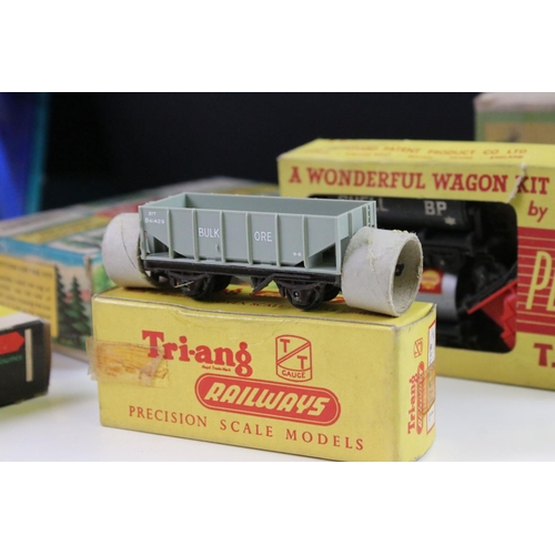 160 - Around 68 boxed Triang TT gauge items of rolling stock to include wagons, coaches and vans, features... 