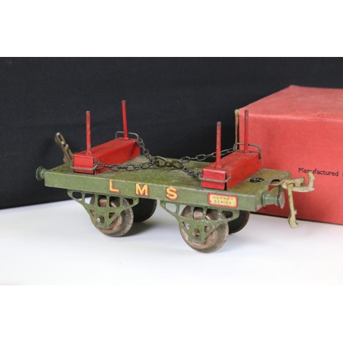 167 - 12 Hornby O gauge play worn  items of rolling stock to include LNER Breakdown Van and Crane, Sir Rob... 