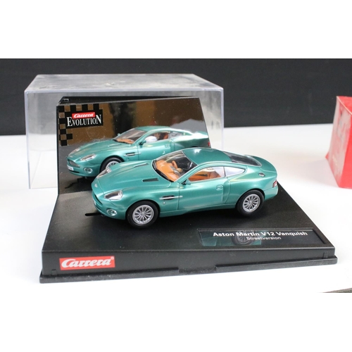 289 - Five boxed / cased slot cars to include 2 x Carrera (25467  James Bond 007 Aston Martin V12 Vanquish... 