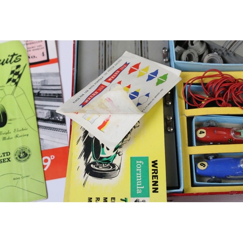 292 - Boxed Wrenn Formula 152 Triple Electric Model Motor Racing game, with 4 x slot cars, full contents u... 