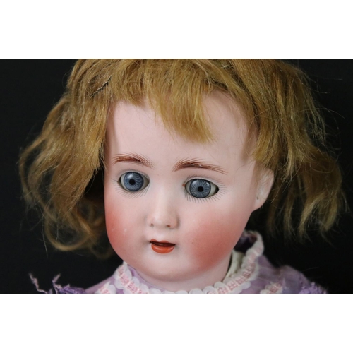 410 - Two Early 20th century Bisque Head Dolls including Alt Beck & Gottschalk Doll with impressed marks 1... 