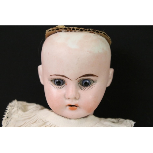 410 - Two Early 20th century Bisque Head Dolls including Alt Beck & Gottschalk Doll with impressed marks 1... 