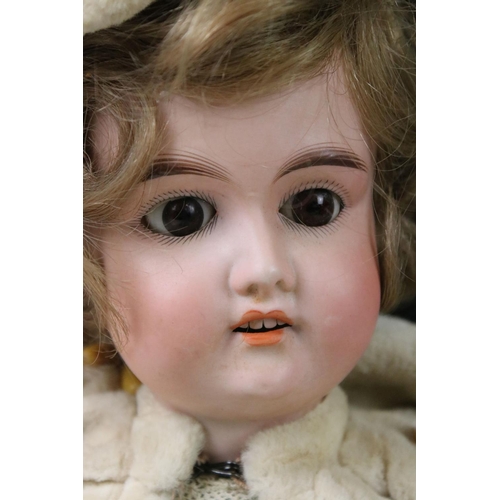 412 - Two Early 20th century Bisque Head Dolls including Kammer & Reinhardt Doll impressed mark 114 60, 41... 