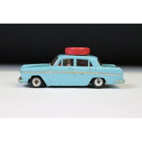 1372 - Boxed Corgi 236 Motor School Car diecast model, showing some paint marks and chips but gd overall wi... 