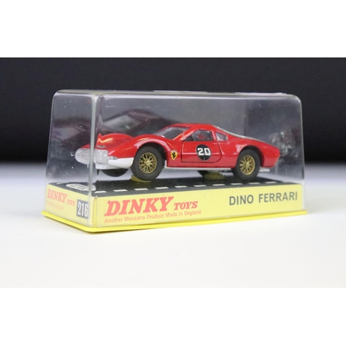 1374 - Two boxed / cased Dinky diecast models to include 238 Jaguar Type D Racing Car in turquoise with dri... 