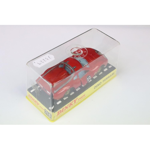 1374 - Two boxed / cased Dinky diecast models to include 238 Jaguar Type D Racing Car in turquoise with dri... 