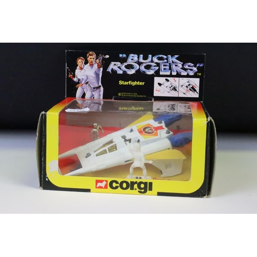 1379 - Boxed Corgi 647 Buck Rogers Starfighter diecast model, complete with both figures, diecast excellent... 