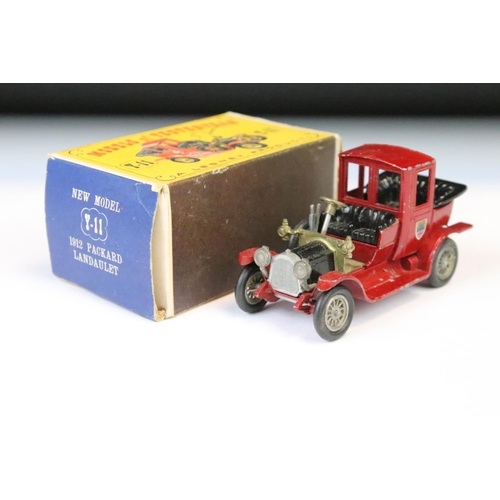 1385 - Ten boxed Matchbox Models of Yesteryear diecast models to include Y-13 New Model - 1911 Daimler, Y-7... 