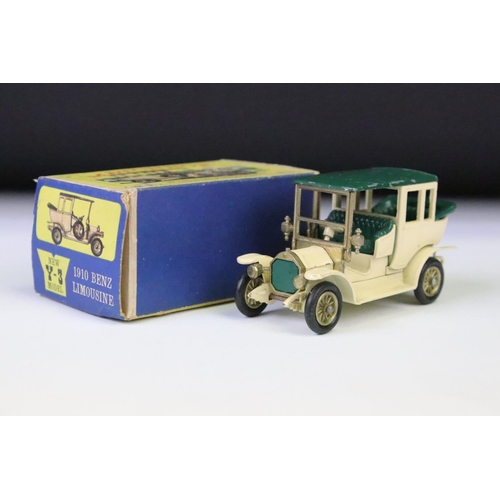 1385 - Ten boxed Matchbox Models of Yesteryear diecast models to include Y-13 New Model - 1911 Daimler, Y-7... 