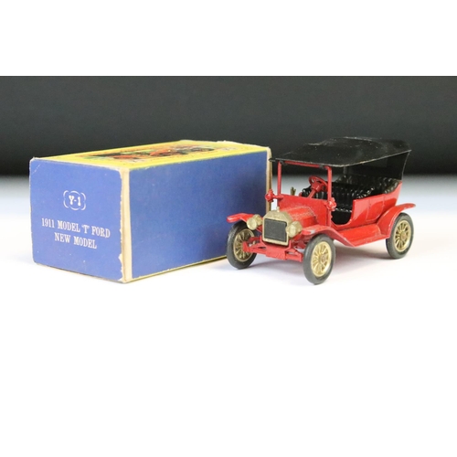 1385 - Ten boxed Matchbox Models of Yesteryear diecast models to include Y-13 New Model - 1911 Daimler, Y-7... 