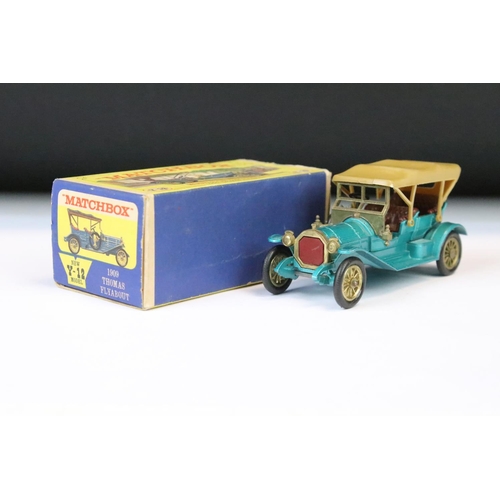 1385 - Ten boxed Matchbox Models of Yesteryear diecast models to include Y-13 New Model - 1911 Daimler, Y-7... 