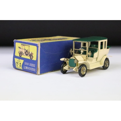 1386 - Ten boxed Matchbox Models of Yesteryear diecast models to include Y-15 Rolls Royce Silver Ghost, Y-1... 