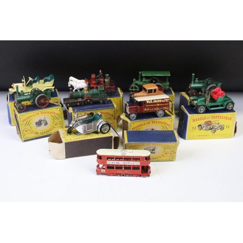 1387 - 11 Boxed Matchbox Models of Yesteryear diecast models to include Y-8 New Model - 1914 Sunbeam Motor ... 