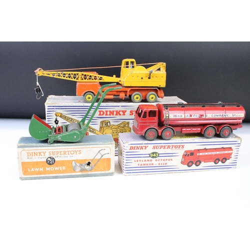 1388 - Three boxed Dinky diecast models to include 943 Leyland Octopus Tanker - Esso (play worn), 972 20-To... 