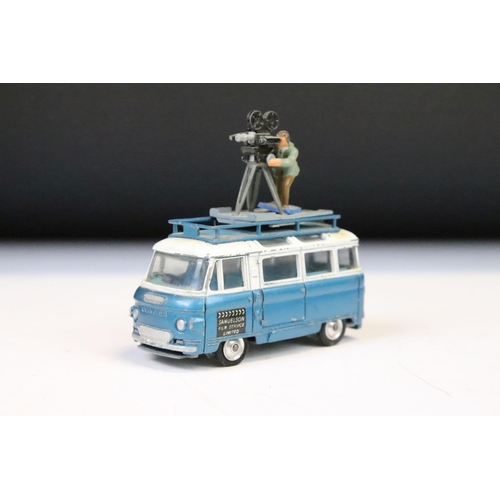 1302 - Nine mid 20th C play worn TV camera crew related diecast models to include Corgi Tour de France Rena... 