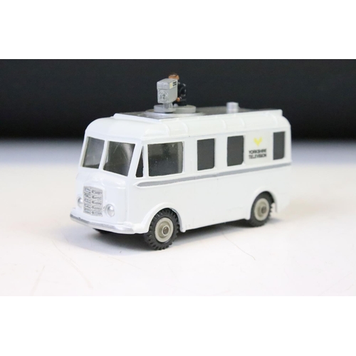 1302 - Nine mid 20th C play worn TV camera crew related diecast models to include Corgi Tour de France Rena... 