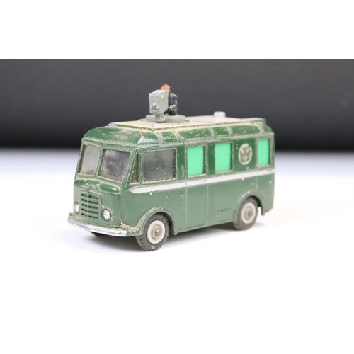 1302 - Nine mid 20th C play worn TV camera crew related diecast models to include Corgi Tour de France Rena... 