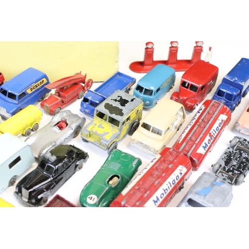 1303 - Over 65 mid 20th C play worn Matchbox Lesney diecast models, featuring No. 50 Commer Pick-Up MK VIII... 