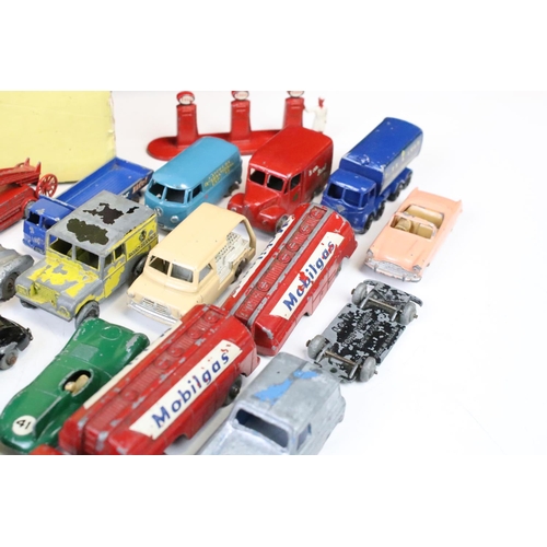 1303 - Over 65 mid 20th C play worn Matchbox Lesney diecast models, featuring No. 50 Commer Pick-Up MK VIII... 