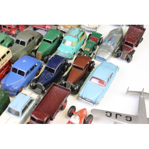 1306 - 37 Mid 20th C play worn diecast models to include Dinky & Corgi, featuring Dinky Chrysler, Dinky Stu... 