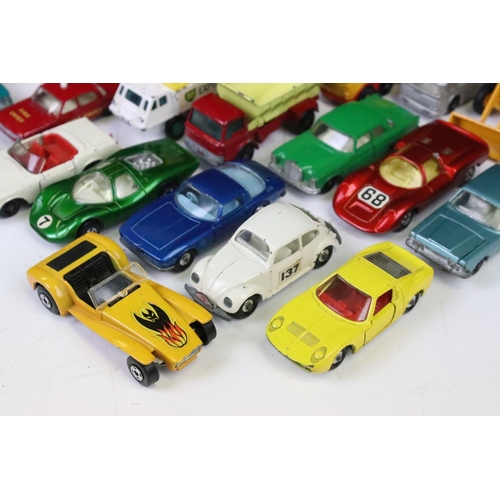 1307 - Over 45 mid 20th C Matchbox Lesney diecast models, diecast varies from showing paint chipping to vg