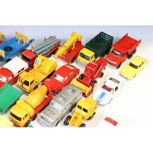 1307 - Over 45 mid 20th C Matchbox Lesney diecast models, diecast varies from showing paint chipping to vg