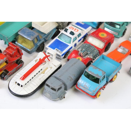 1308 - Over 40 Mid 20th C onwards play worn diecast models, to include Matchbox and Lone Star examples, fea... 