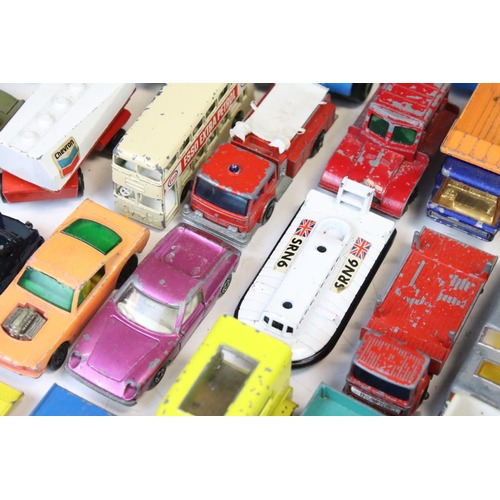 1308 - Over 40 Mid 20th C onwards play worn diecast models, to include Matchbox and Lone Star examples, fea... 