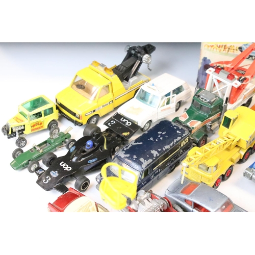 1309 - Around 35 play worn diecast models, mainly mid 20th C, to include Dinky, Corgi, Matchbox, Britains &... 